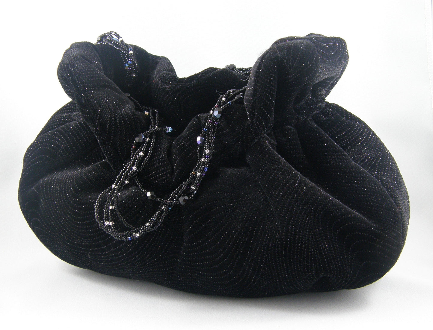 Black and Silver Evening Bag