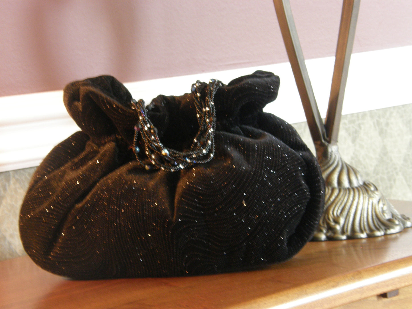 Black and Silver Evening Bag