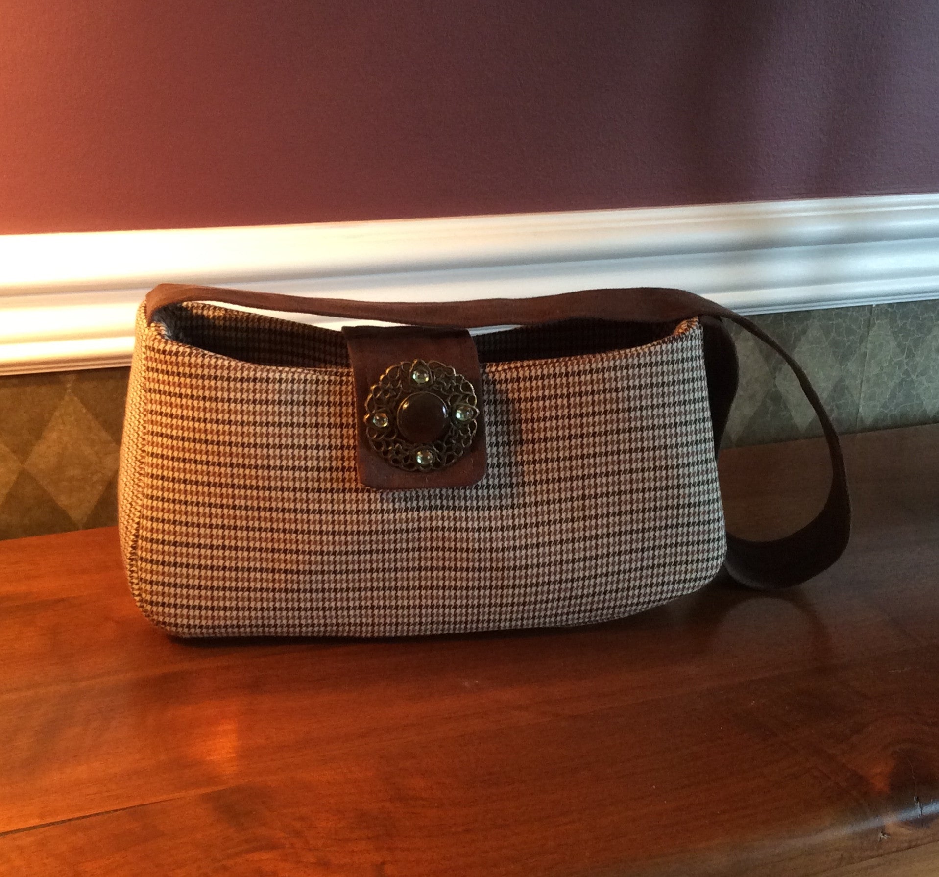 Houndstooth Purse