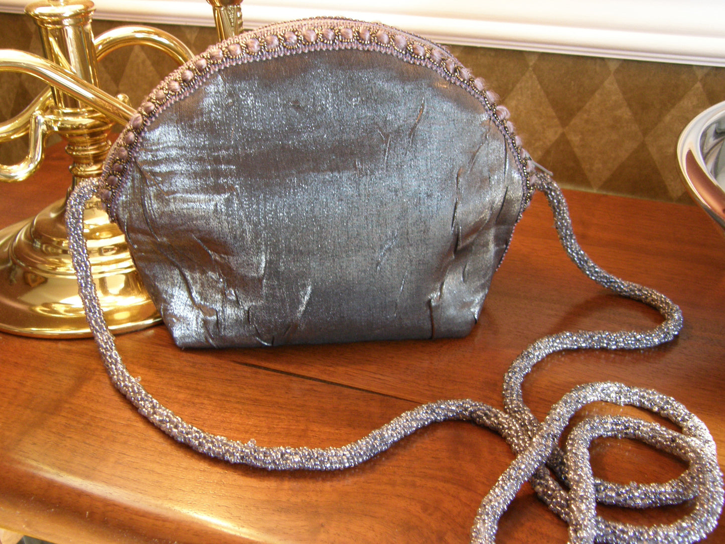 Grey Evening Bag