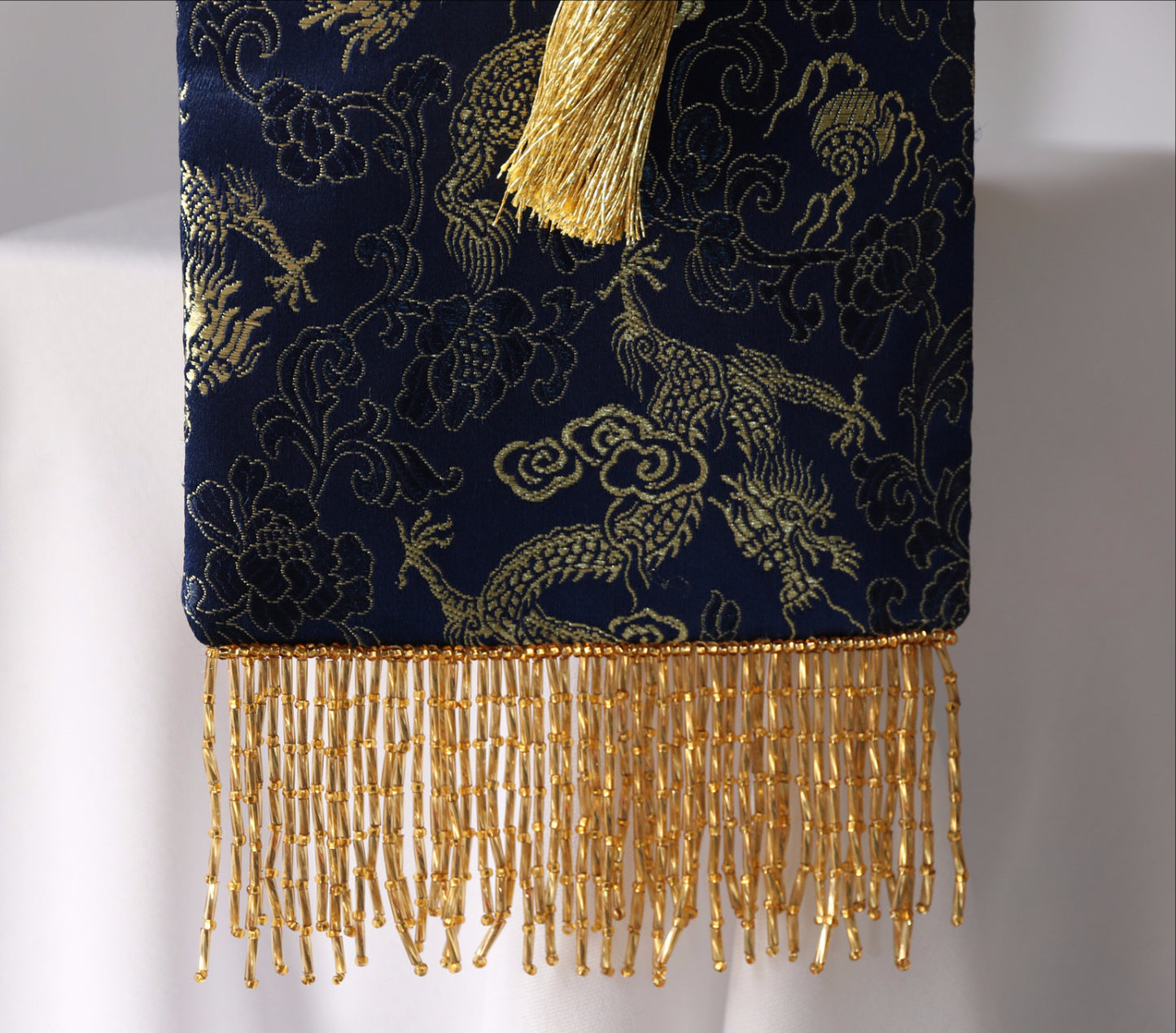 Royal Blue and Gold Evening Bag
